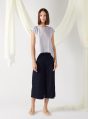 top with back slit in mist