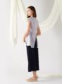 top with back slit in mist