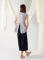 top with back slit in mist