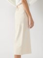 wide-leg trousers in light beige