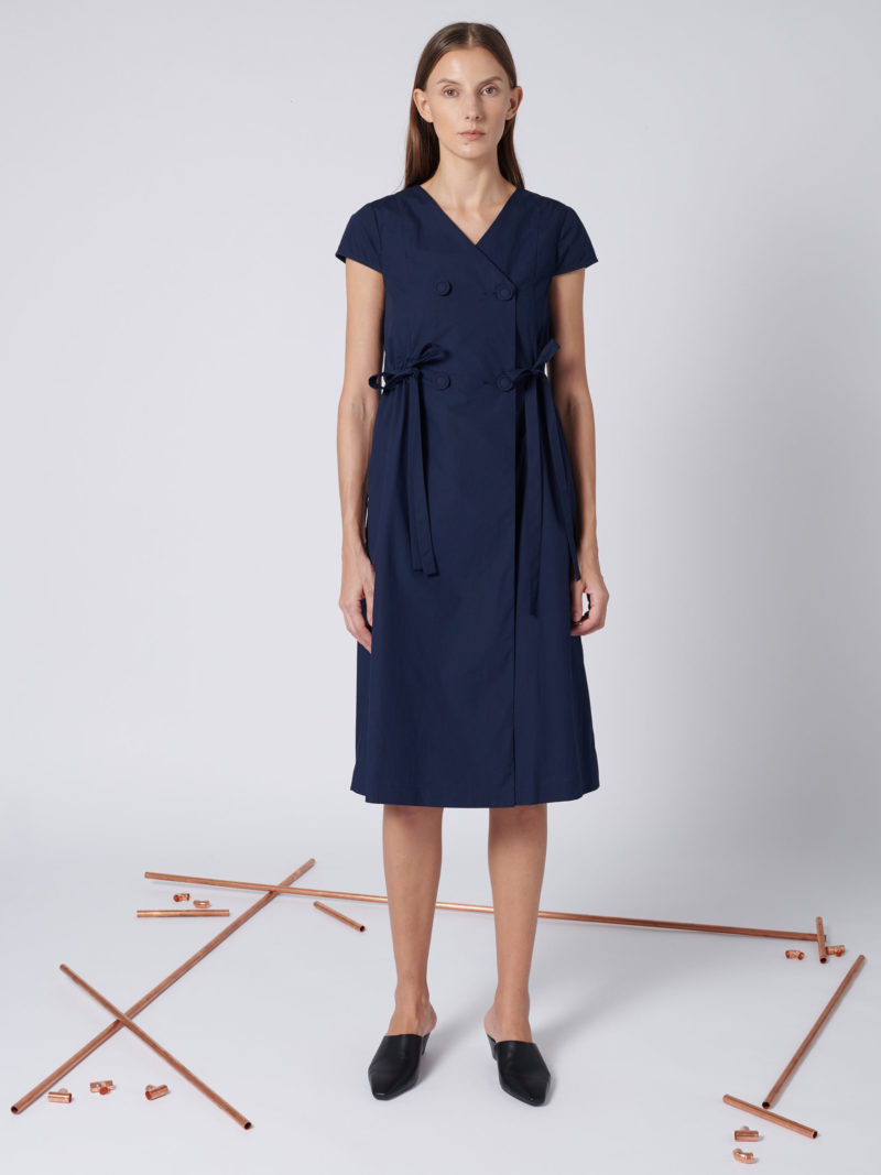 Wrap Dress In Navy