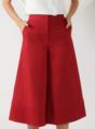wide-leg trousers in red