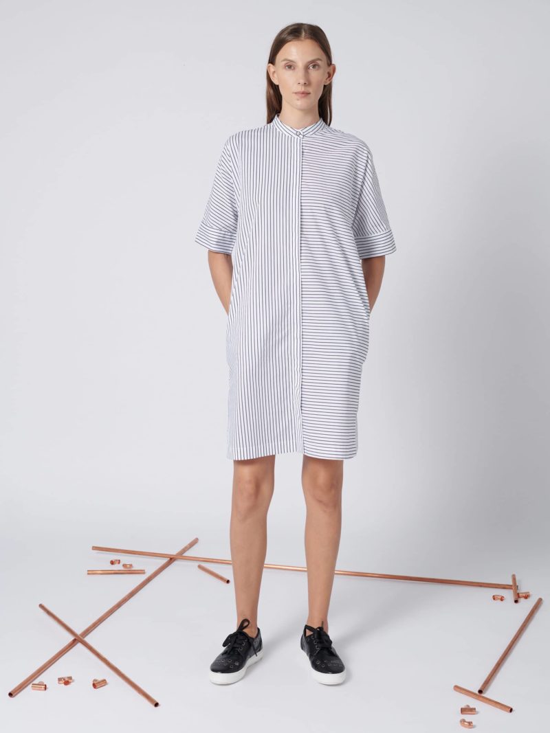 Striped Shirt Dress