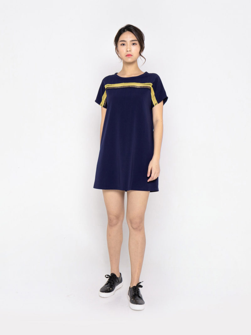 Tunic Dress With Front Trims