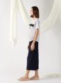 top with flap pocket in mist