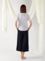 top with flap pocket in mist
