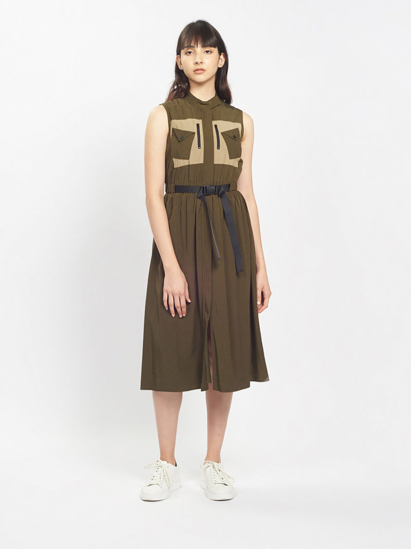 Utility Dress In Military Green